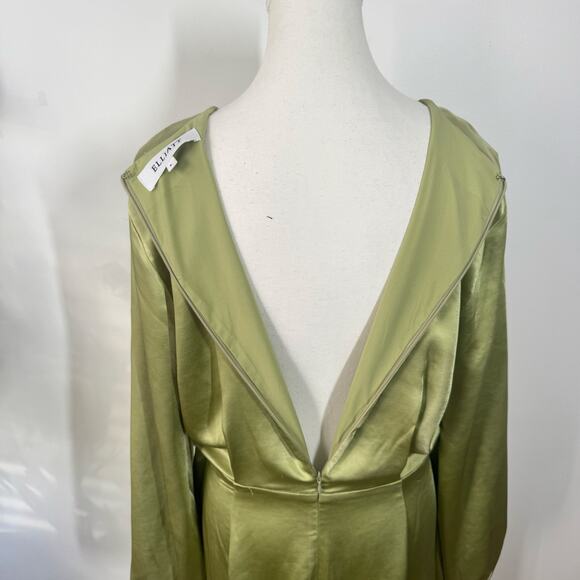 ELLIATT Revolve Kai Maxi Dress Women L Green Formal Wedding Guest Gown Timeless - Picture 11 of 16